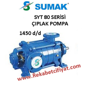 SUMAK SYT 80/8 50HP Yatay Milli Kademeli Çıplak Pompa