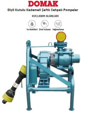 Domak DKP5544-2 30 Hp(400 d/d) Kuyruk Milli Dişli Kutulu Şaftlı Sehpalı Pompa