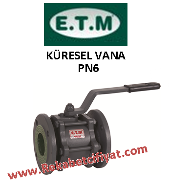 ETM DN65 PN6 Yusal Tam Geçiş Küresel Vana