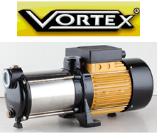 Vortex VKP S/S 9-08 T 3.5hp 380v Yatık Milli Paslanmaz Çelik Fanlı Pompalar