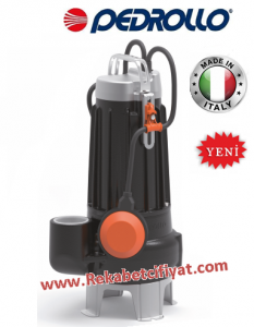 PEDROLLO MC 15/45 - N 1,5HP 380V 2\'\' Çıkışlı Flatörlü Döküm Gövdeli Foseptik Dlgıç Pompası