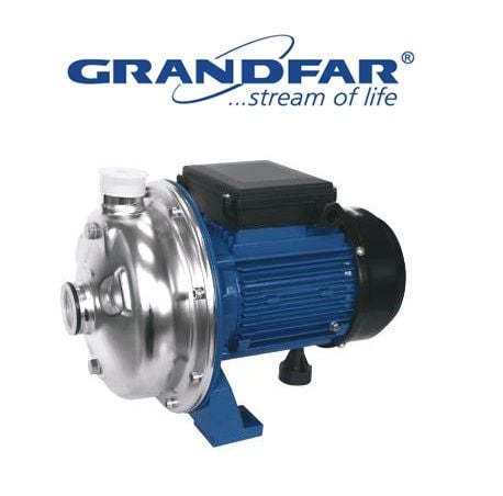Grandfar GCSm 120/075 1Hp 220V Paslanmaz Çelik Gövdeli Tek Kademeli Santrifüj Pompa