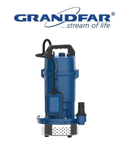Grandfar QDX1.5-32-0.75F 1Hp 220V Alüminyum Gövdeli Keson Kuyu Pompası (Temiz Su Drenaj Pompası)