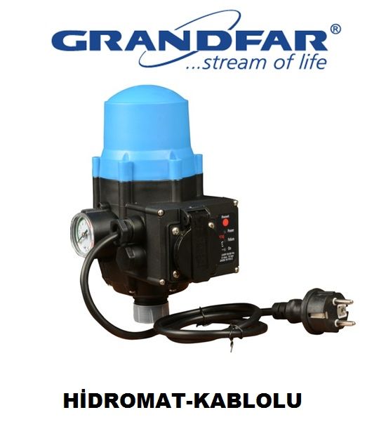 Grandfar HİDROMAT-GFAm3AK -220 VOLT - Kablolu - Otomatik Basınç Ünitesi (1.5-3.0 Bar çalıştırma basıncı)