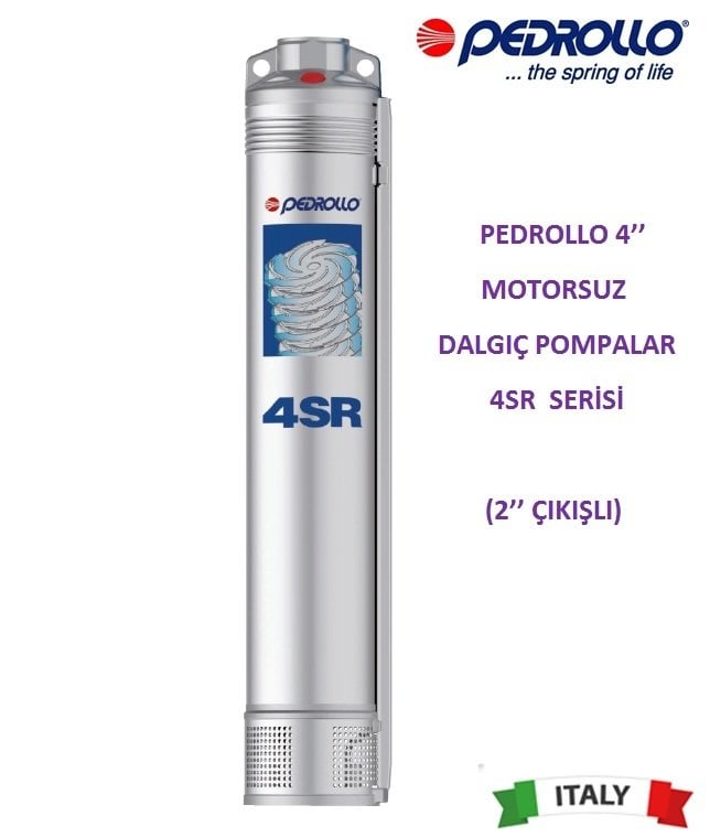 Pedrollo 4SR 15/24 10Hp 4\'\' Motorsuz Dalgıç Pompa (2\'\' Bağlantı Çapı)