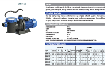 Sumak Smht 200 2hp 380v Havuz Pompası