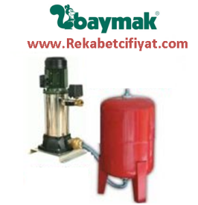 BAYMAK 1 KVC 70/120T 4HP 380V 15Kat / 30Daire 100Lt Genleşme Tanklı Paket Hidrofor