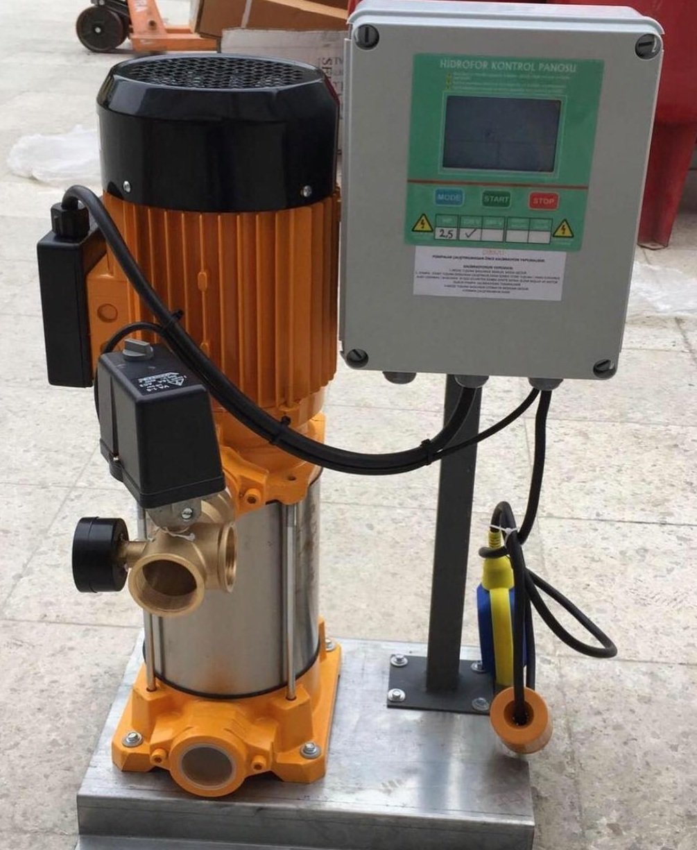 Vortex VKP VD 6-09 T 3Hp 380V Tanksız Tek Pompalı Paket Hidrofor