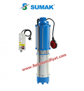 5SDF5 - 1HP-220V  Pano+ 30mt Kablo+Flatör 5\'\' Derin Kuyu Dalgıç Pompası