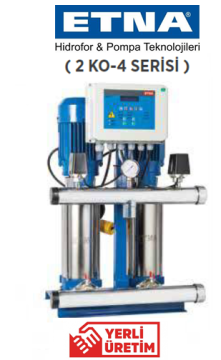 Etna 2 KO 4/4-0.75  2X1hp 380v İki Pompalı Çok Kademeli Paket Hidrofor