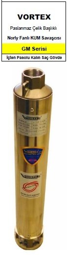 Vortex 6 GM-34 4Hp 34 Kademeli 4\'\' Dalgıç Pompa Kademesi (TEK POMPA)