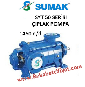 SUMAK SYT 50/2 3HP Yatay Milli Kademeli Çıplak Pompa