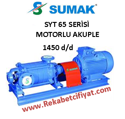 SUMAK SYT 65/5 15HP 380V Yatay Milli Kademeli Pompa + Motor