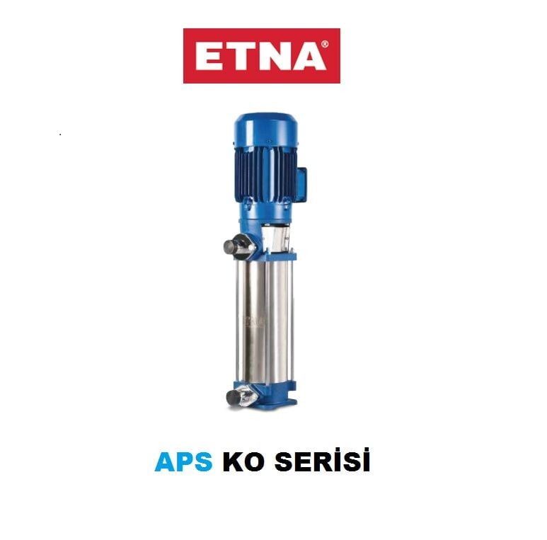 Etna APS KO 7/6-11  1.5Hp 380V Döküm Gövdeli Noril Fanlı Dik Milli Çok Kademeli Kompakt Yapılı Verimli Santrifüj Pompa - (2900 d/dk)