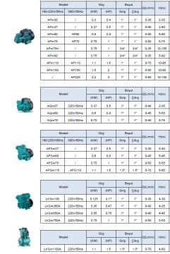 Leo  APm75H    1HP 220V   Preferikal Sürtme Fanlı Santrifüj Pompa