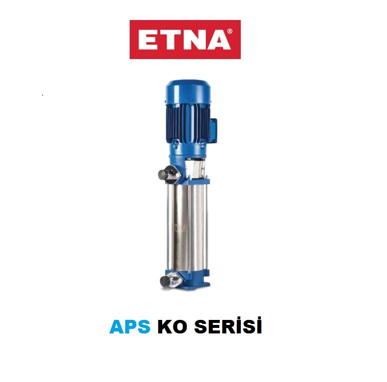 Etna APS KO 25/6-55  7.5Hp 380V Döküm Gövdeli Noril Fanlı Dik Milli Çok Kademeli Kompakt Yapılı Verimli Santrifüj Pompa - (2900 d/dk)