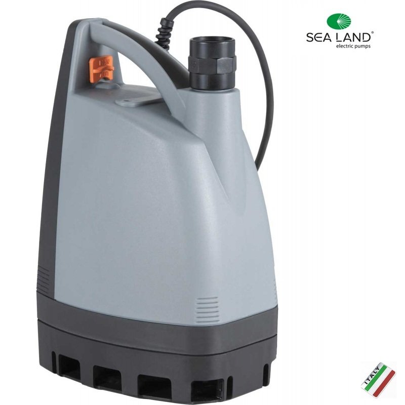 Sea Land  VENEZIA VORT 525   0.5Hp 220V   Gizli Flatörlü Sıfırdan Emişli Plastik Gövdeli Drenaj Pompa