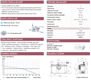 SFA Sanibest Pro WC Öğütücü Pompa | Yoğun Kullanıma Uygun