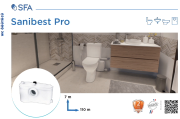 SFA Sanibest Pro WC Öğütücü Pompa | Yoğun Kullanıma Uygun