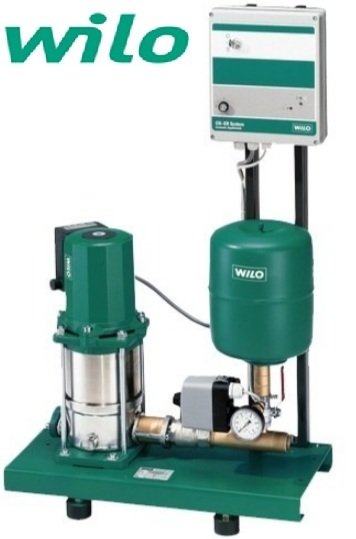 Wilo  COE1-MVIS207   380V  1.5 HP  Tek Pompalı Kademeli Sessiz Komple Paslanmaz Paket Hidrofor