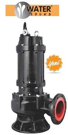 WATER 200B47.5 - 10 HP 380V- DÖKÜM GÖVDELİ  YÜKSEK DEBİLİ ATIK SU DALGIÇ POMPA (2900 d/dk)