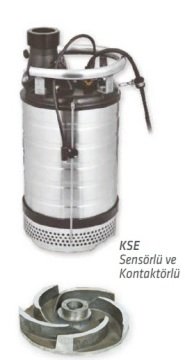 WATER SOUND KSE21.5 -2 HP-380V- ENDÜSTRİYEL TİP UZUN ÇALIŞMAYA DAYANIKLI PASLANMAZ DRENAJ DALGIÇ POMPA