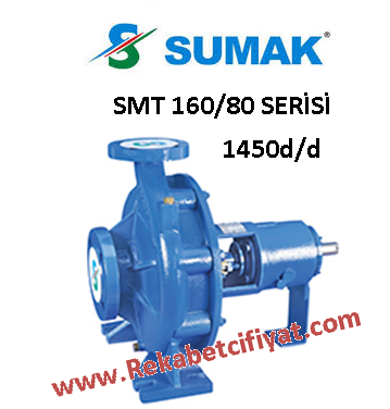 SUMAK SMT 160/80 3HP Salyangoz Tip 1450d/d Çıplak Pompa