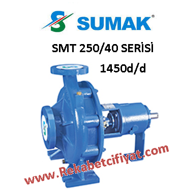 SUMAK SMT 250/40 1,5HP Salyangoz Tip 1450d/d Çıplak Pompa