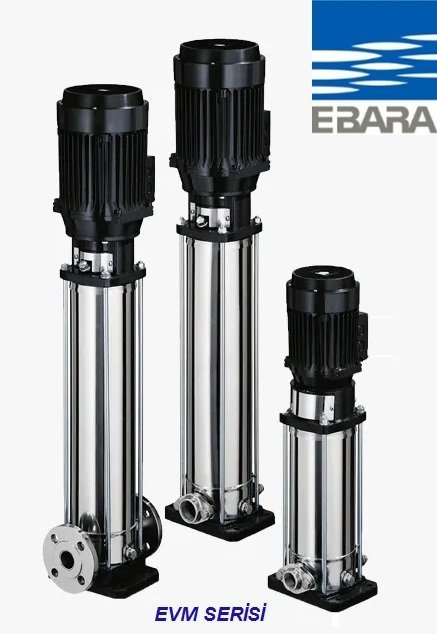 Ebara EVMG5 19F5/4.0   5.5Hp 380V  Dikey Milli Çok Kademeli Paslanmaz Çelik Pompa