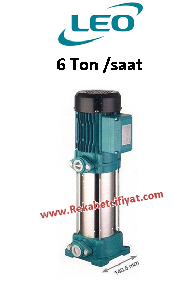LEO EVPm4-6 2HP 220V Kademeli Dik Milli Noril Fanlı Pomplar