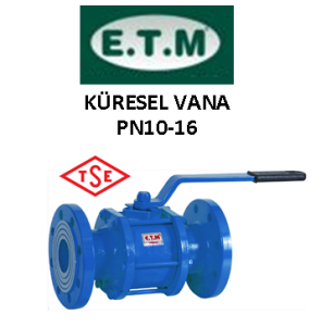 ETM DN100 PN16 Yusal Tam Geçiş Uzun Tip Küresel Vana