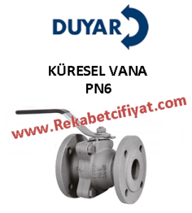 DUYAR DN50 PN6 Flanşlı Küresel Vana