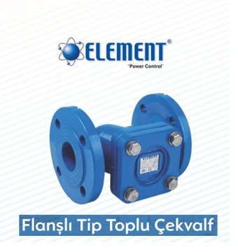 Element  ELT-PF-400  DN100    4 ''  GGG50(SFERO) Kalite Flanşlı Tip Atık Su Çekvalf (TOPLU ÇEKVALF)