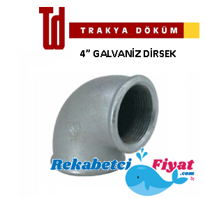 TRAKYA DÖKÜM 4'' Galvaniz Dirsek