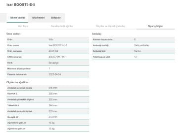 WİLO Isar BOOST5-E-5  220V-50/60 Hz  SÜPER SESSİZ KENDİNDEN EMİŞLİ ÇOK KADEMELİ FREKANS KONTROLLÜ HİDROFOR