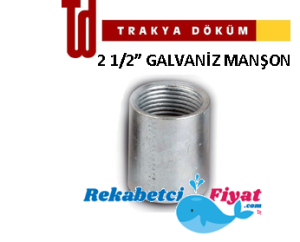 TRAKYA DÖKÜM 2 1/2'' Galvaniz Manşon
