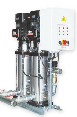 WATER SOUND 2CVL 3-19T -2X2 HP-380V- İKİ POMPALI KOMPLE PASLANMAZ ÇELİK DİK MİLLİ İNLİNE PAKET HİDROFOR