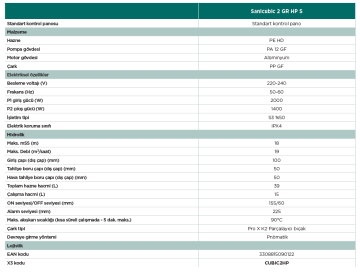 SFA Sanicubic 2 GR HP Çift Pompalı Öğütücülü Atık Su Terfi İstasyonu