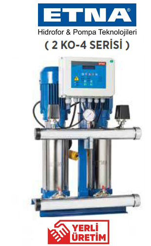 Etna 2 KO 4/8-15 2hp 380v İki Pompalı Çok Kademeli Paket Hidrofor