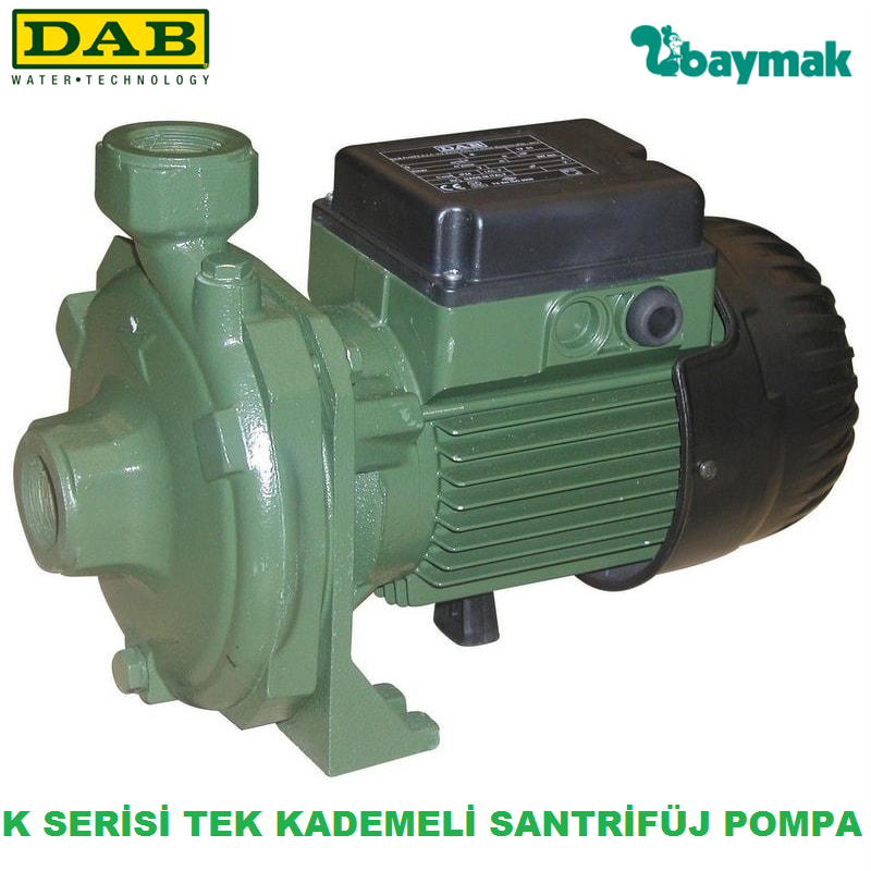 Dab K 36/200 T   2.2 kw  380V  Tek Kademeli Döküm Gövdeli Yatay Santrifüj Pompa