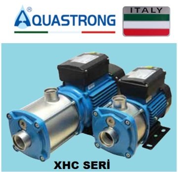 Aquastrong XHC 2-7/M      1kW 220V   Yatay Tip Kademeli Paslanmaz Çelik Gövdeli Pompa
