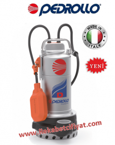 PEDROLLO DM 30 - N 1,5HP 220V Flatörlü Paslanmaz Gövdeli Drenaj Pompası
