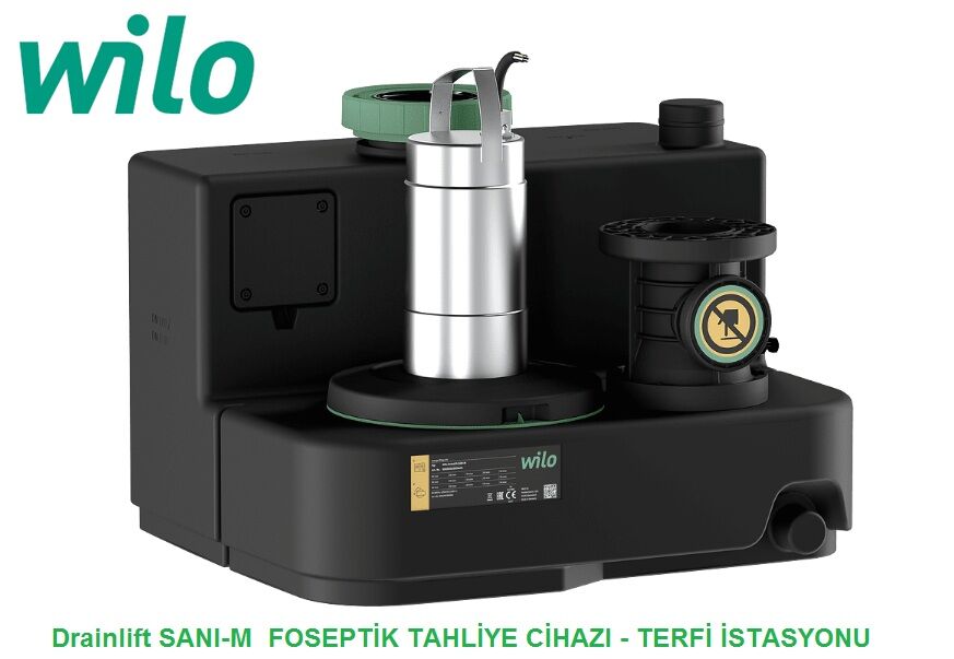 WİLO Drainlift SANI-M   M.21T/1  2.5kW 380V  ENTEGRE POMPALI  FOSEPTİK ATIK SU TAHLİYE İSTASYONU (ATIK SU TERFİ ÜNİTESİ)