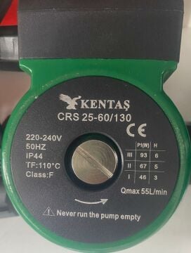 KENTAŞ CRS 25-60/130 2\'\' ÇIKIŞLI 220 V SİRKÜLASYON POMPASI