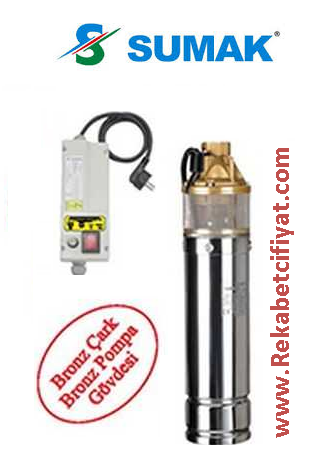 4SDM310 1,5HP 220V Kendinden 30mt Kablolu+Kum. Panolu 4\'\' Paket Dalgıç Pompa