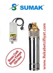 4SDM310 1,5HP 220V Kendinden 30mt Kablolu+Kum. Panolu 4\'\' Paket Dalgıç Pompa
