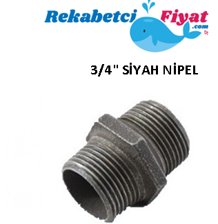 3/4'' Siyah Nipel