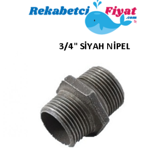 3/4'' Siyah Nipel