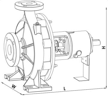 Sumak SMT315/50 4KW 380V Tek Kademeli Salyangoz Gövdeli Pompa (1450 d/d)