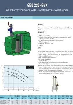Aquastrong  GEO 230 - GMV 150 M  Kendinden Depolu Koku Yapmayan Foseptik Cihazı